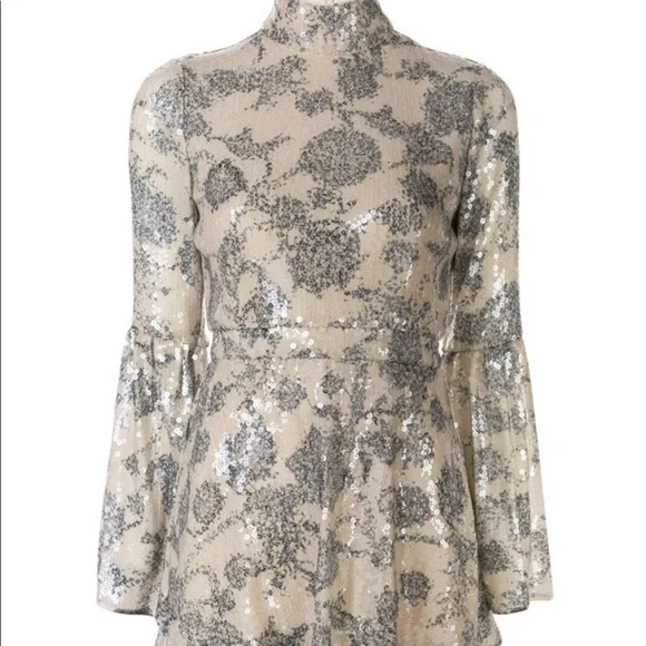 Michelle soft printed sequin Dress by Cynthia Rowley - Picture 8 of 8